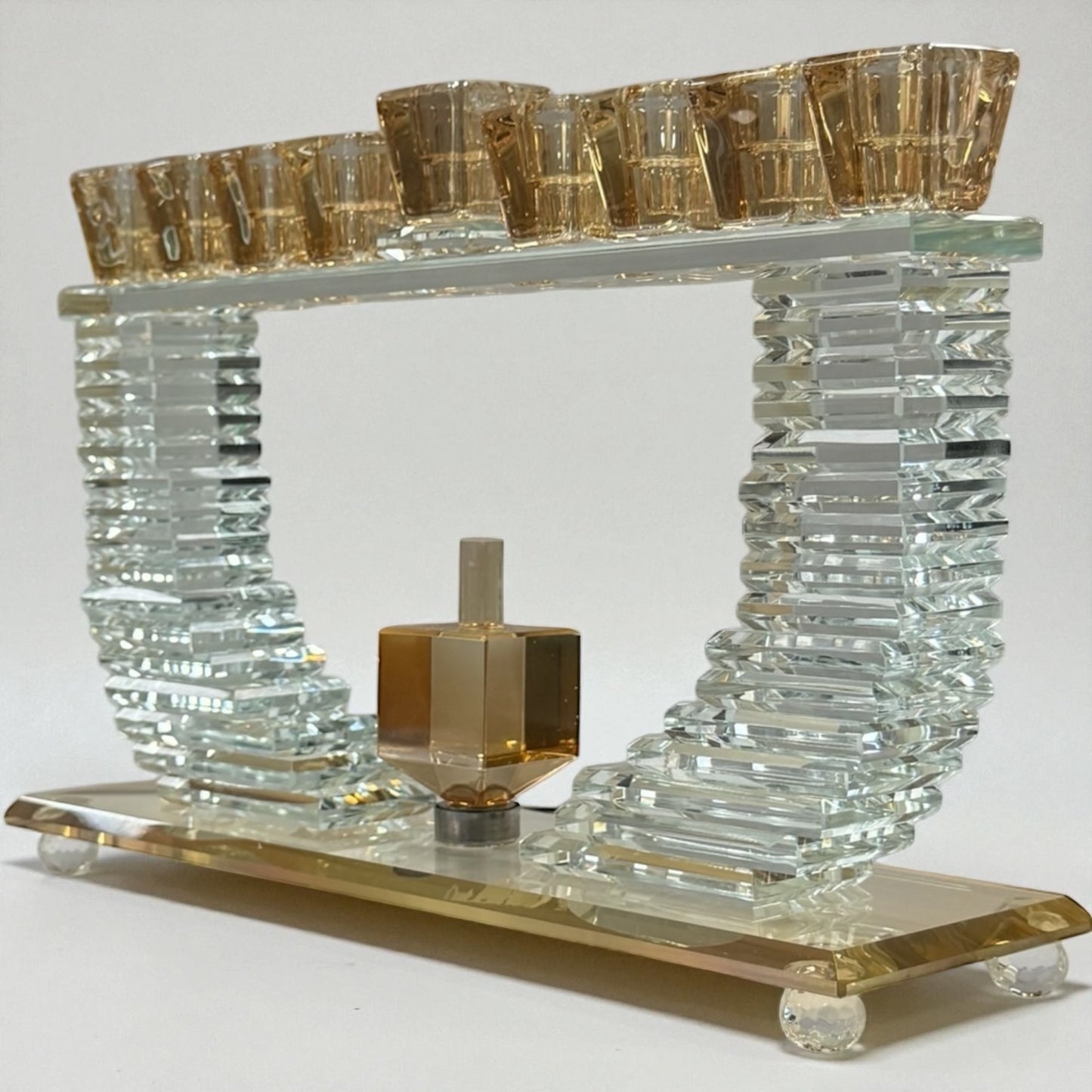 Crystal oil menorah