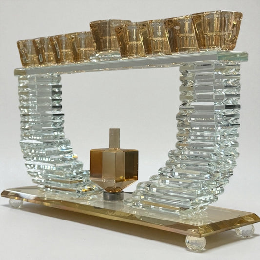 Crystal oil menorah