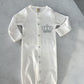 Elegant Brit Milah Baby Gown with Rhinestone
