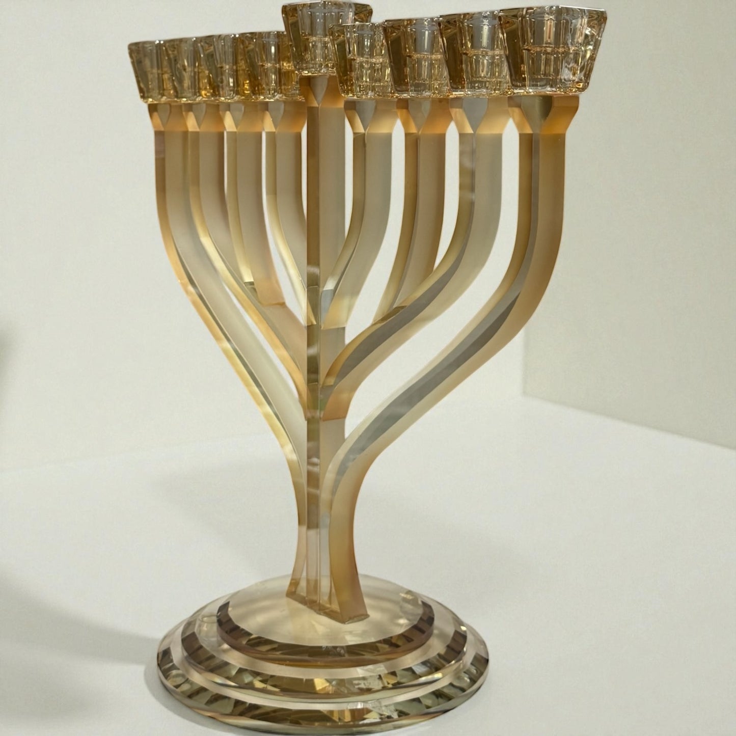 Crystal oil menorah