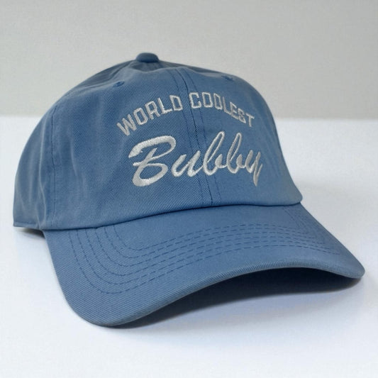 World’s Coolest Bubby Hat – Embroidered Baseball Cap for Grandmothers (Multiple Colors)