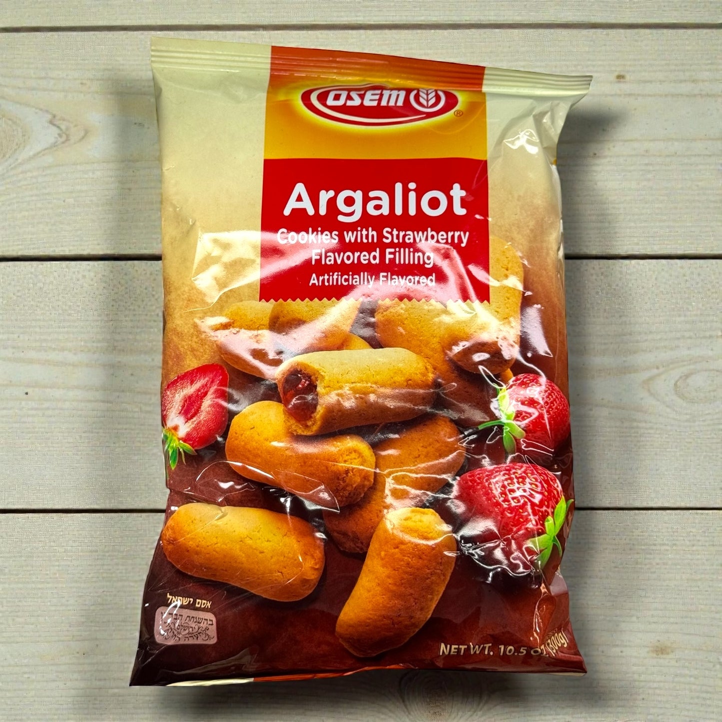 Osem Argaliot Wafer Cookies – Chocolate & Strawberry Filled Snack Packs, 300g (10.5oz) Parve