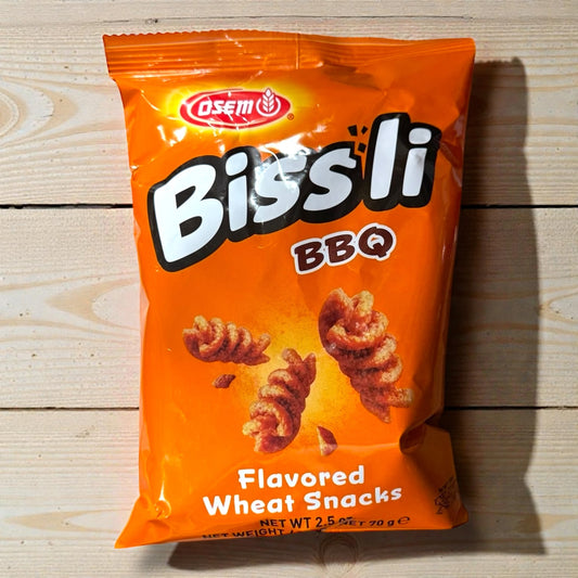Osem Bissli BBQ – Crunchy Israeli Wheat Snack, Smoky Barbecue Flavor, 70g (2.5oz)