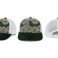 Vintage Tapestry Trucker Hat | Suede Brim Mesh Snapback Cap | Floral & Paisley Woven Baseball Hat | Unisex