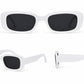 Retro Rectangle Sunglasses | Vintage Thick Frame UV400 Shades | Unisex Fashion Eyewear