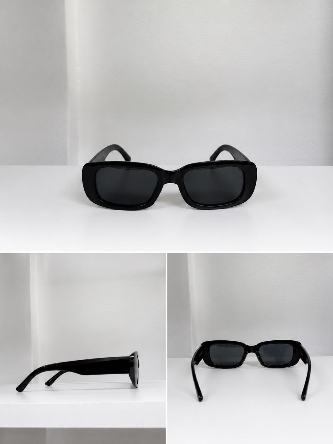 Retro Rectangle Sunglasses | Vintage Thick Frame UV400 Shades | Unisex Fashion Eyewear