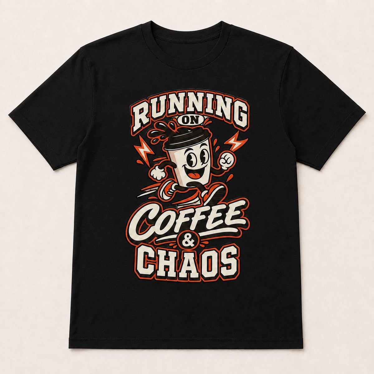 Running on Coffee & Chaos Unisex Graphic T-Shirt