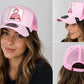 Pink Flamingo Trucker Hat | Embroidered Patch Snapback Cap