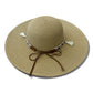 Boho Wide Brim Straw Hat with Shell Tassels | Beach Vacation Sun Hat