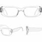Retro Rectangle Sunglasses | Vintage Thick Frame UV400 Shades | Unisex Fashion Eyewear