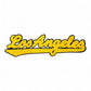 Los Angeles Chenille Varsity Patch – Script Iron-On Applique for Apparel
