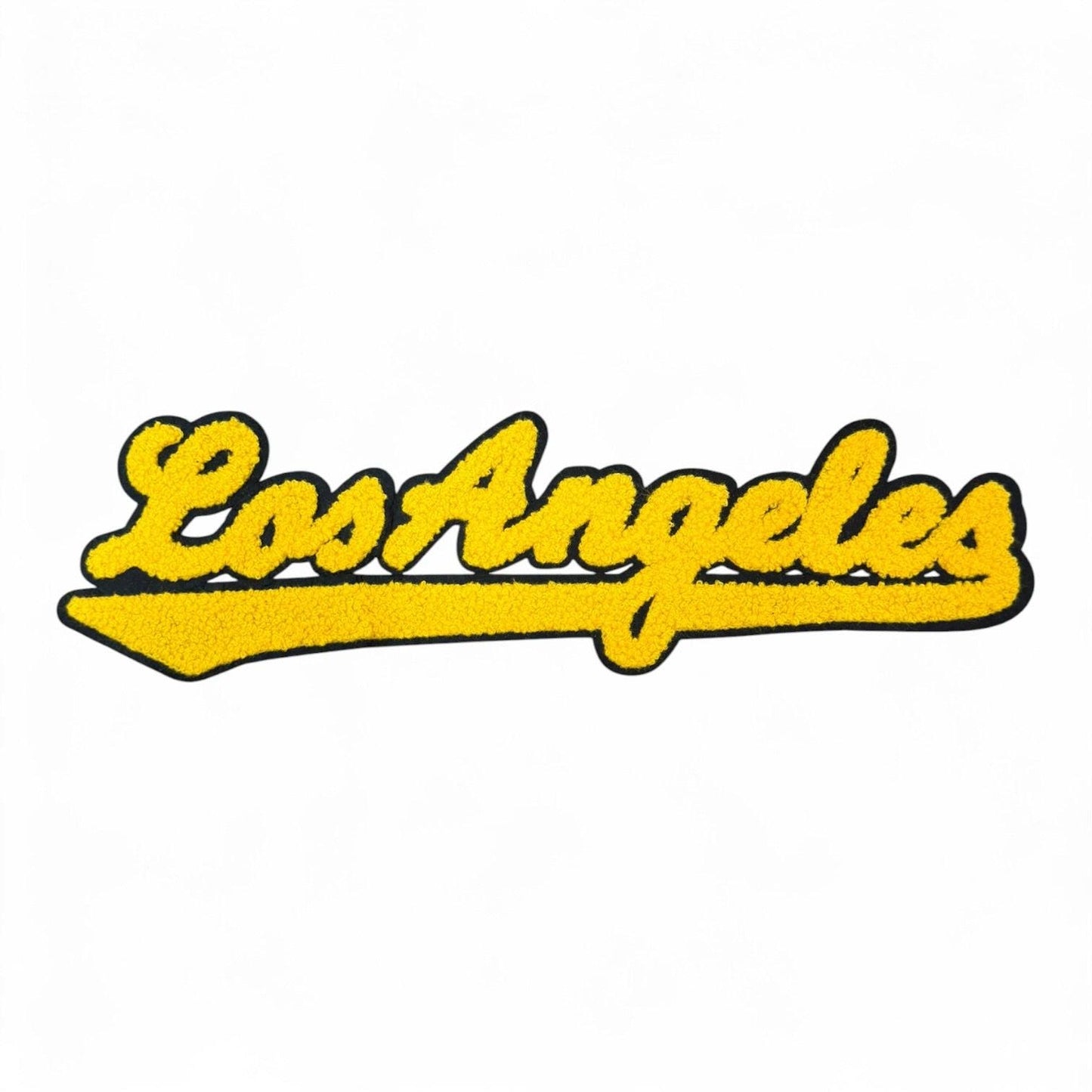 Los Angeles Chenille Varsity Patch – Script Iron-On Applique for Apparel
