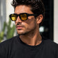 Retro Square Sunglasses | UV400 Geometric Eyewear | Unisex Designer Style