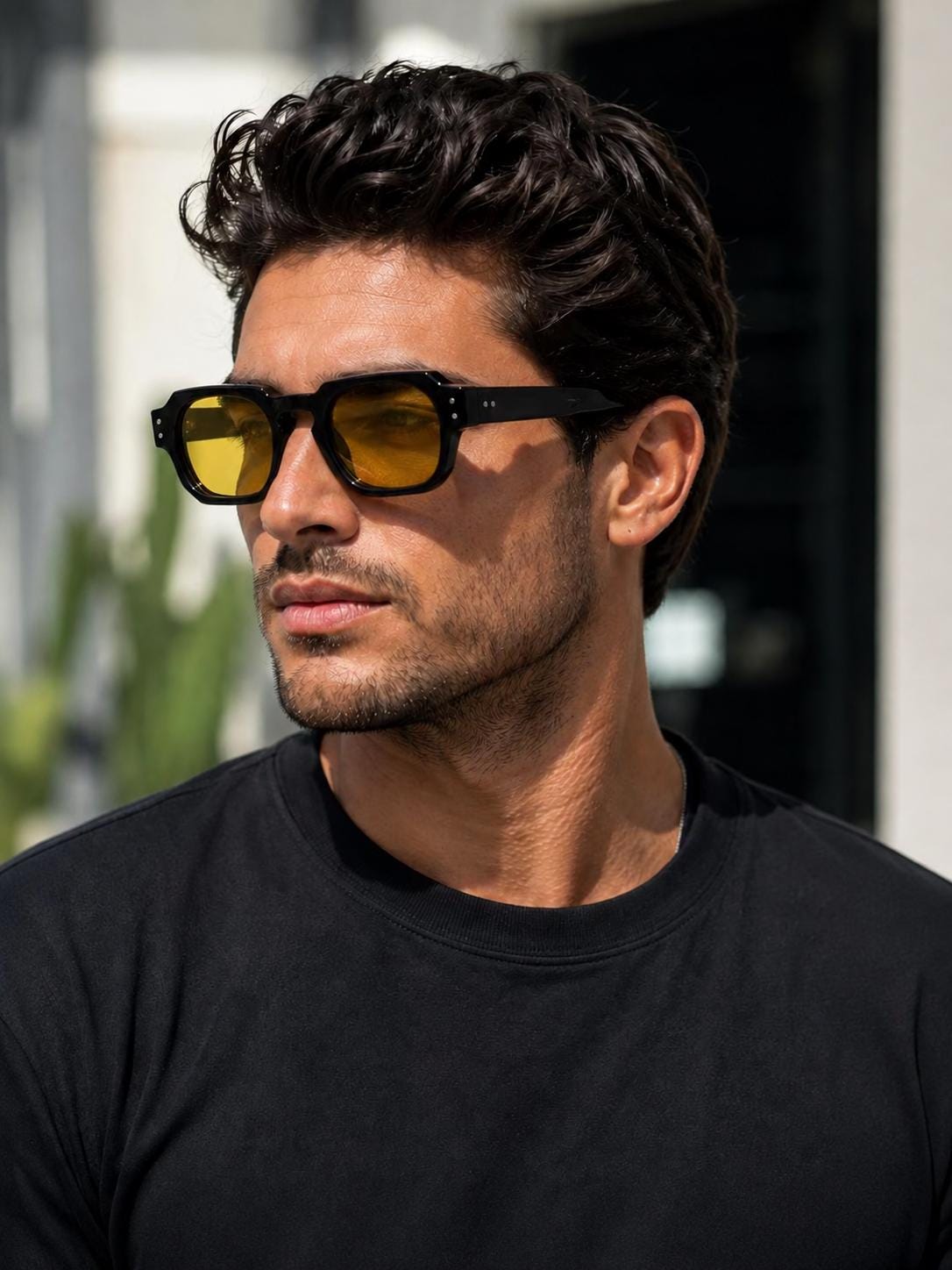 Retro Square Sunglasses | UV400 Geometric Eyewear | Unisex Designer Style