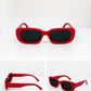 Retro Rectangle Sunglasses | Vintage Thick Frame UV400 Shades | Unisex Fashion Eyewear