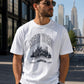 New York Manhattan Skyline Graphic T-Shirt | Vintage NYC Souvenir Tee