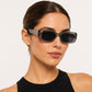 Retro Rectangle Sunglasses | Vintage Thick Frame UV400 Shades | Unisex Fashion Eyewear