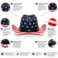 American Flag Cowboy Hat | Stars Stripes Western Straw Rodeo Hat