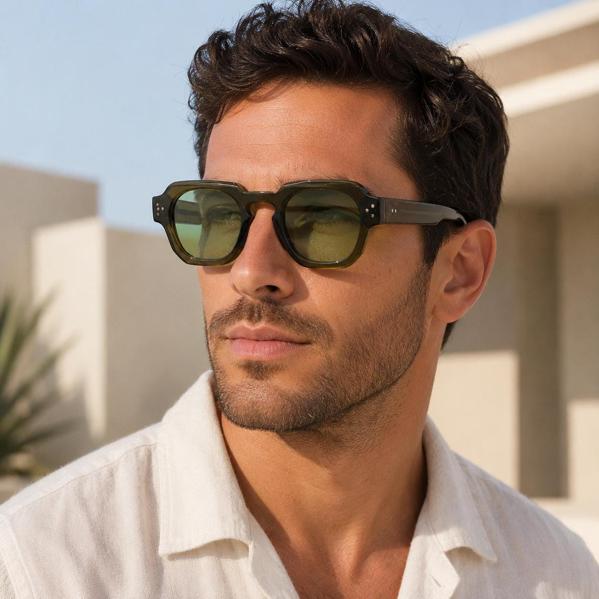 Retro Square Sunglasses | UV400 Geometric Eyewear | Unisex Designer Style