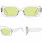 Retro Rectangle Sunglasses | Vintage Thick Frame UV400 Shades | Unisex Fashion Eyewear