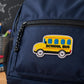 School Bus Embroidered Patch – Yellow Back to School Iron-On / Sew-On Applique