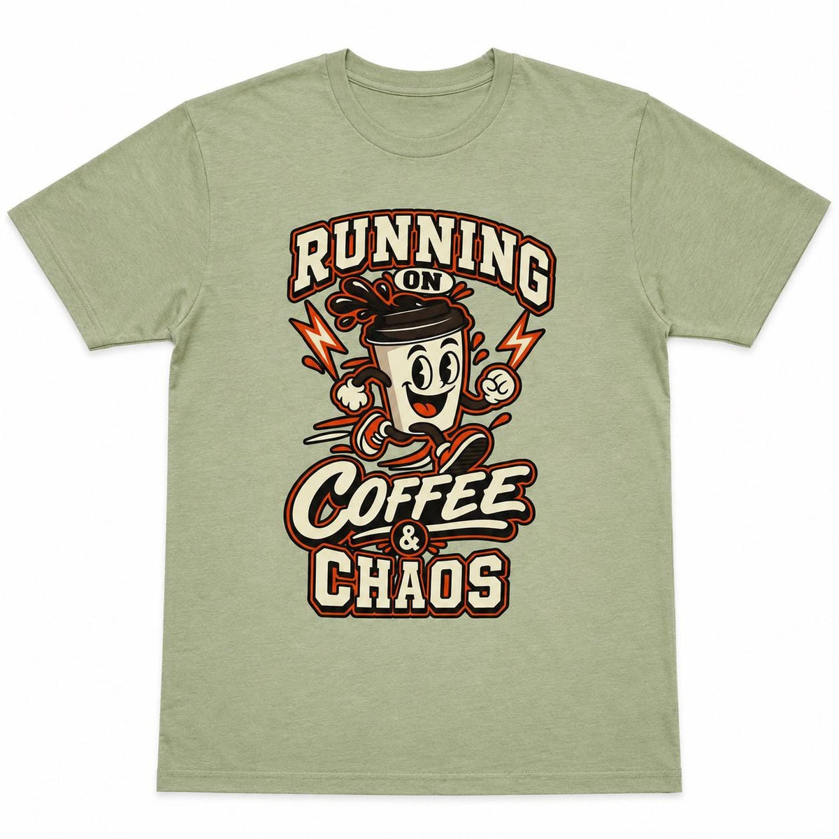 Running on Coffee & Chaos Unisex Graphic T-Shirt