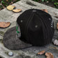 Cannabis Leaf 3D Embroidered Snapback Hat, Weed Leaf Flat Bill Cap, Marijuana Streetwear Hat, Adjustable Hip Hop Hat, Unisex Graphic Cap