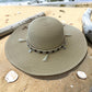 Boho Wide Brim Straw Hat with Shell Tassels | Beach Vacation Sun Hat