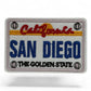 Embroidered California License Plate Patch – Santa Monica, San Diego, San Francisco, Barbara (Iron-On)