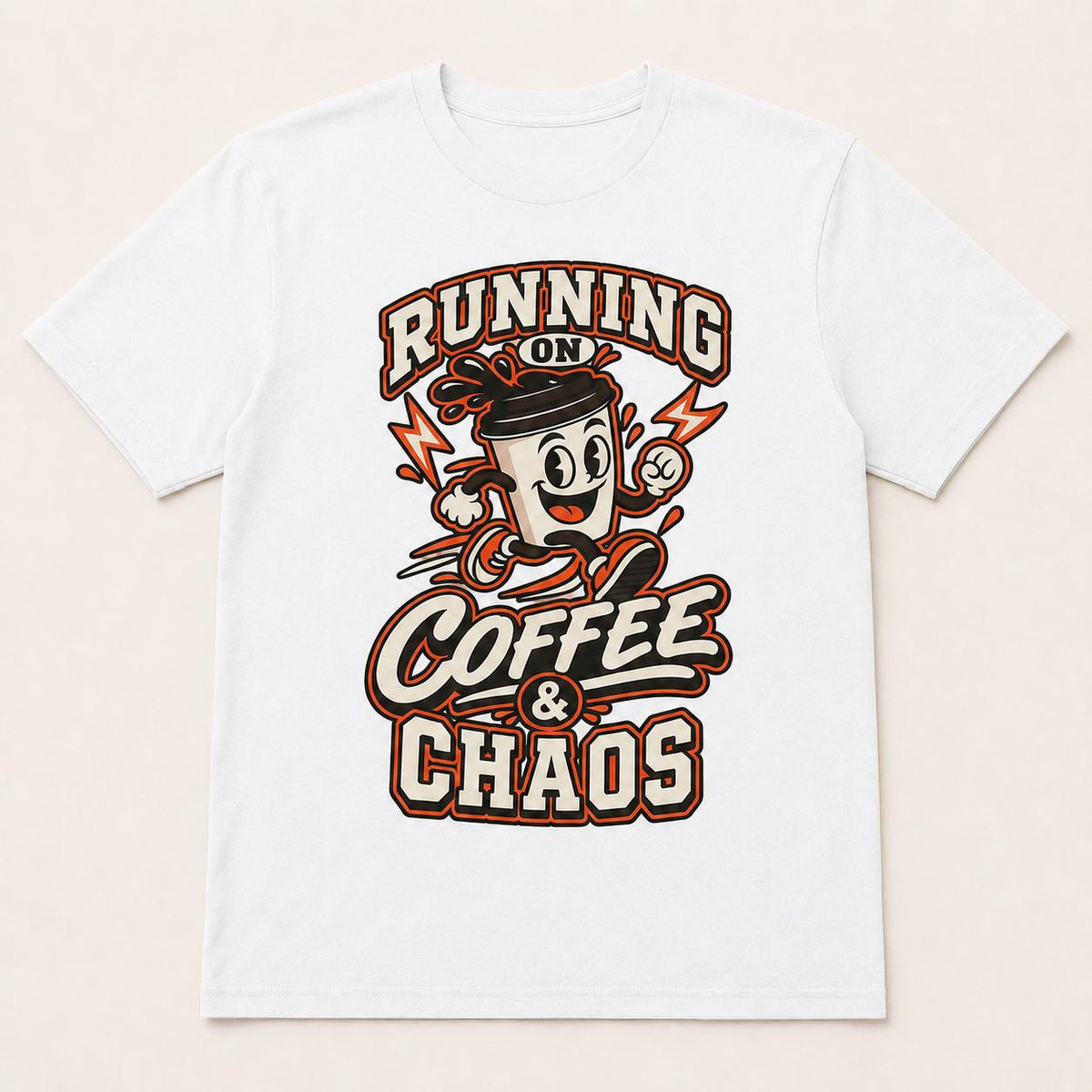 Running on Coffee & Chaos Unisex Graphic T-Shirt