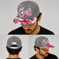 California Floral Snapback Hat | Embroidered Cali Script, Bear Logo, Tropical Brim