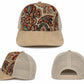 Vintage Tapestry Trucker Hat | Suede Brim Mesh Snapback Cap | Floral & Paisley Woven Baseball Hat | Unisex