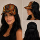 Vintage Tapestry Trucker Hat | Suede Brim Mesh Snapback Cap | Floral & Paisley Woven Baseball Hat | Unisex