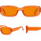 Retro Rectangle Sunglasses | Vintage Thick Frame UV400 Shades | Unisex Fashion Eyewear