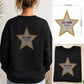 Hollywood Walk of Fame Star Rhinestone Heat Transfer | Gold Silver Bling Appliqué