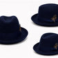 Luxury Wool Fedora Hat with Feather Accent | Wide Brim Unisex Dress Hat