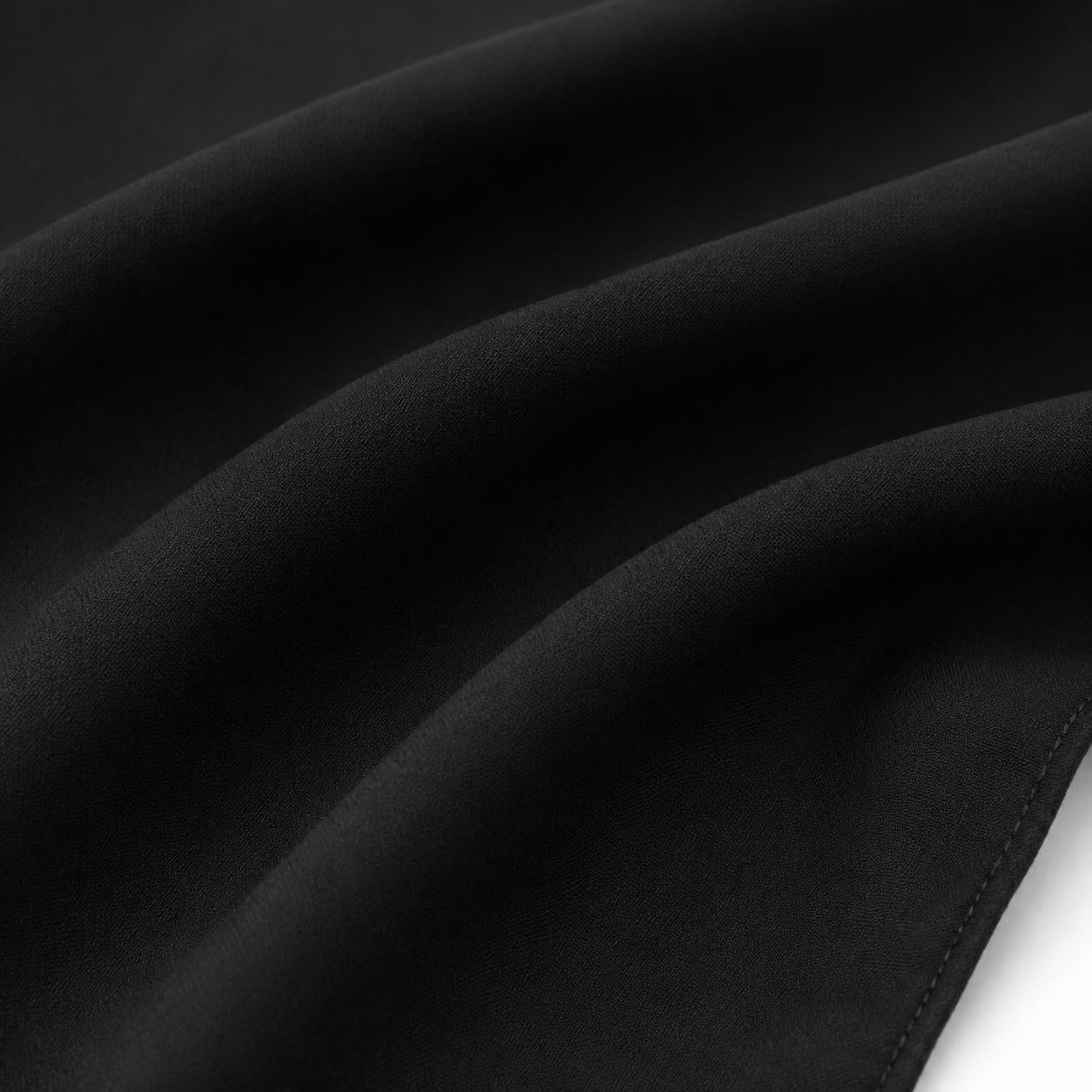 22x22 Solid Black Bandana – Plain Square Headscarf, Neck Scarf, Hair Covering & Fashion Accessory
