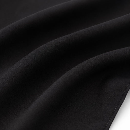 22x22 Solid Black Bandana – Plain Square Headscarf, Neck Scarf, Hair Covering & Fashion Accessory