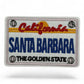 Embroidered California License Plate Patch – Santa Monica, San Diego, San Francisco, Barbara (Iron-On)