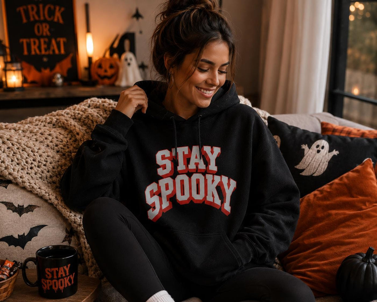 Stay Spooky Halloween Hoodie – Unisex Graphic Sweatshirt