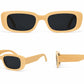 Retro Rectangle Sunglasses | Vintage Thick Frame UV400 Shades | Unisex Fashion Eyewear