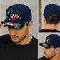 California Floral Snapback Hat | Embroidered Cali Script, Bear Logo, Tropical Brim