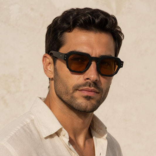Retro Square Sunglasses | UV400 Geometric Eyewear | Unisex Designer Style