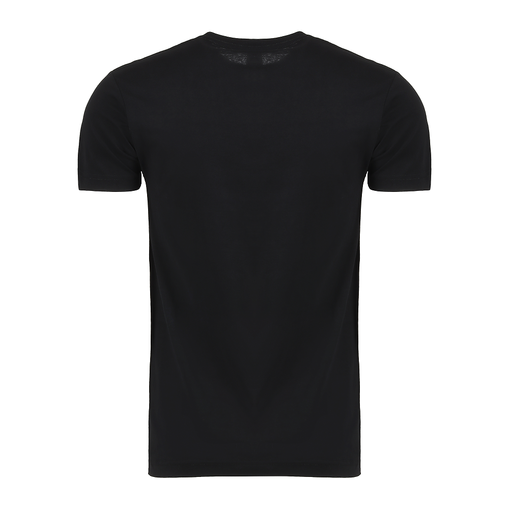 Plain Smart Blanks 501 T-shirt, Black, back — garment only, no model