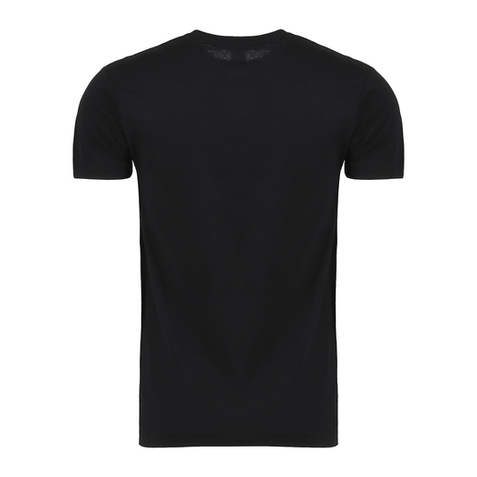 Plain Smart Blanks 501 T-shirt, Black, back — garment only, no model