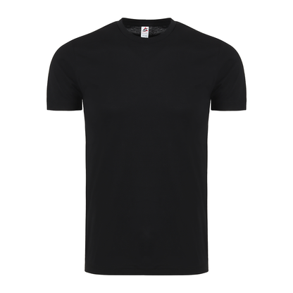Plain Smart Blanks 501 T-shirt, Black, front — garment only, no model
