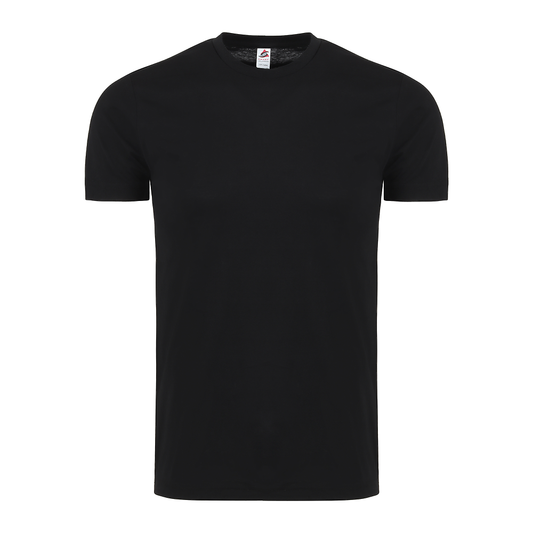 Plain Smart Blanks 501 T-shirt, Black, front — garment only, no model