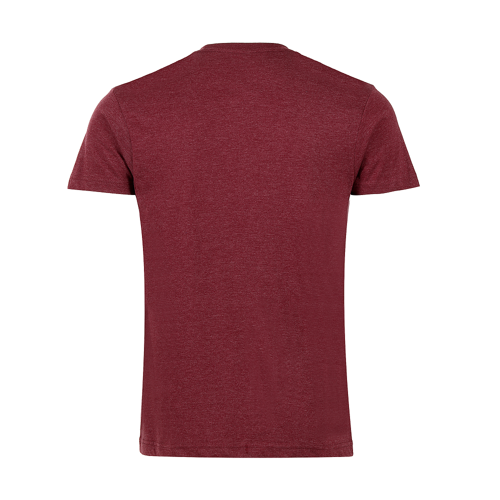 Plain Smart Blanks 501 T-shirt, Burgundy Heather, back — garment only, no model