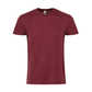Plain Smart Blanks 501 T-shirt, Burgundy Heather, front — garment only, no model