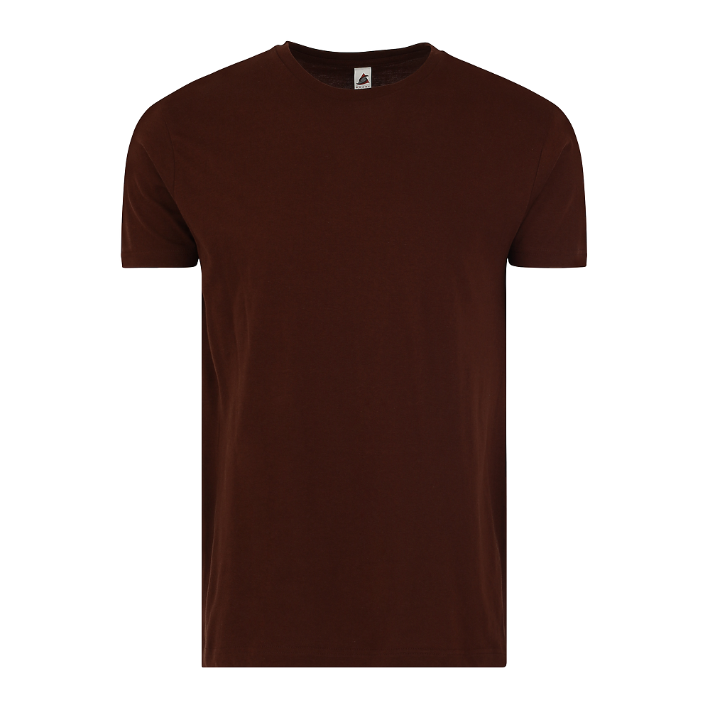 Plain Smart Blanks 501 T-shirt, Chocolate, front — garment only, no model